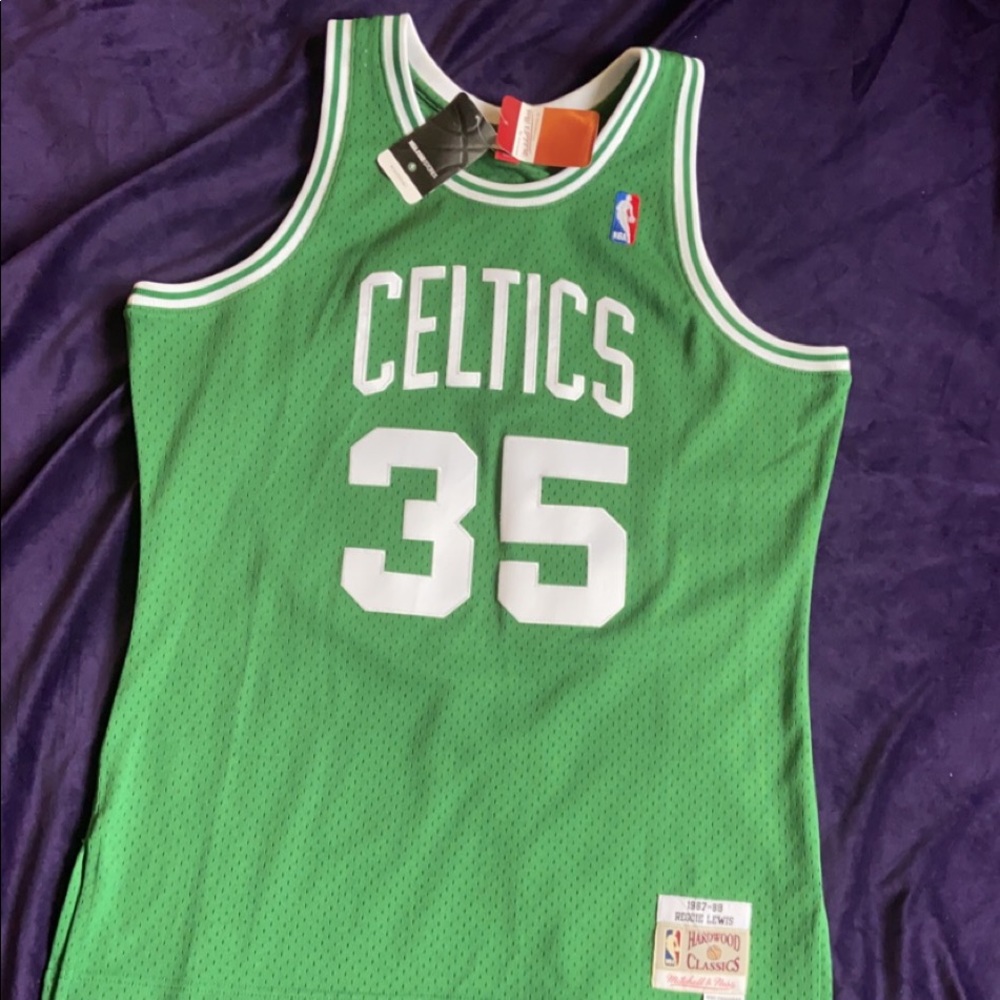 Reggie Lewis Boston Celtics Throwback Jersey